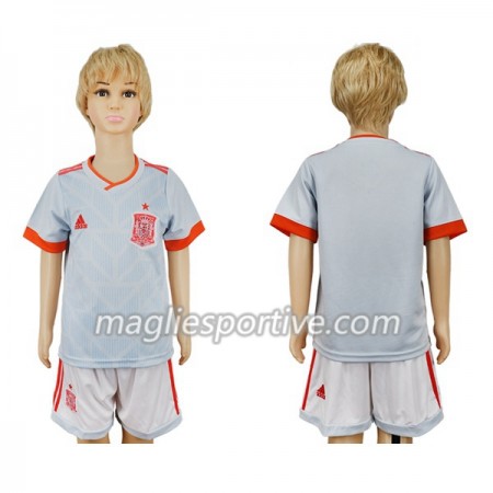 Completo Calcio Spagna Bambino Divisa Trasferta Mondiali 2018